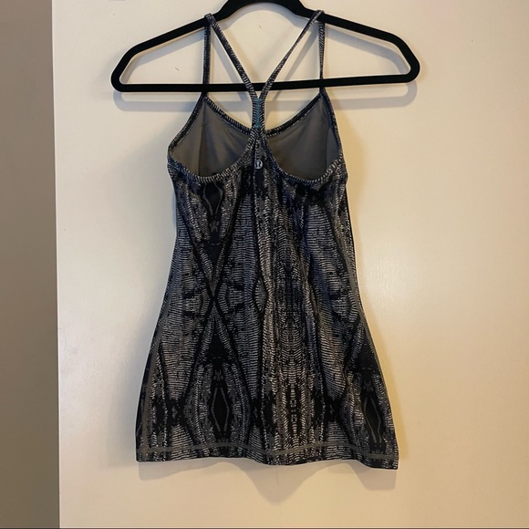 SOLD - Pattern Lululemon Grey Tank - Picture 2 of 4